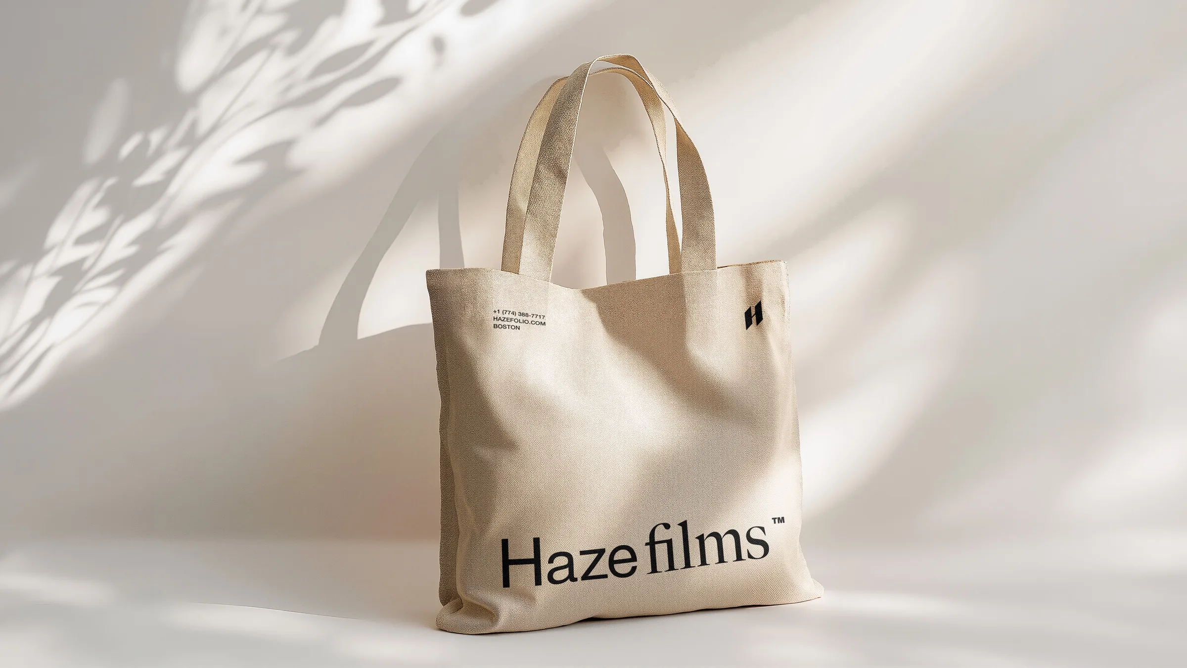 Identidade visual da marca Haze aplicada