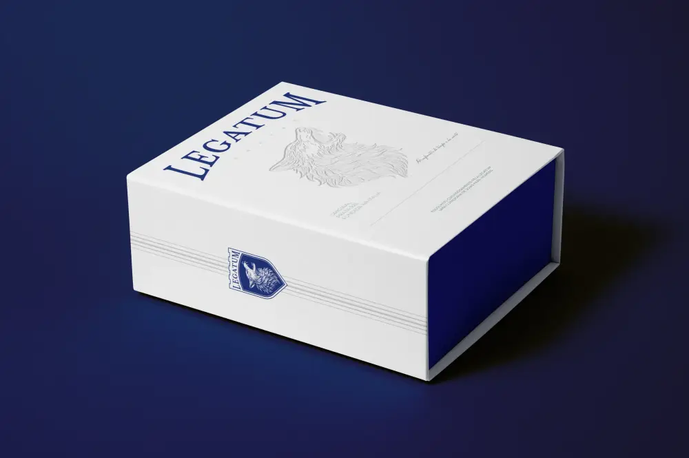 Aplicação da identidade visual da marca Legatum