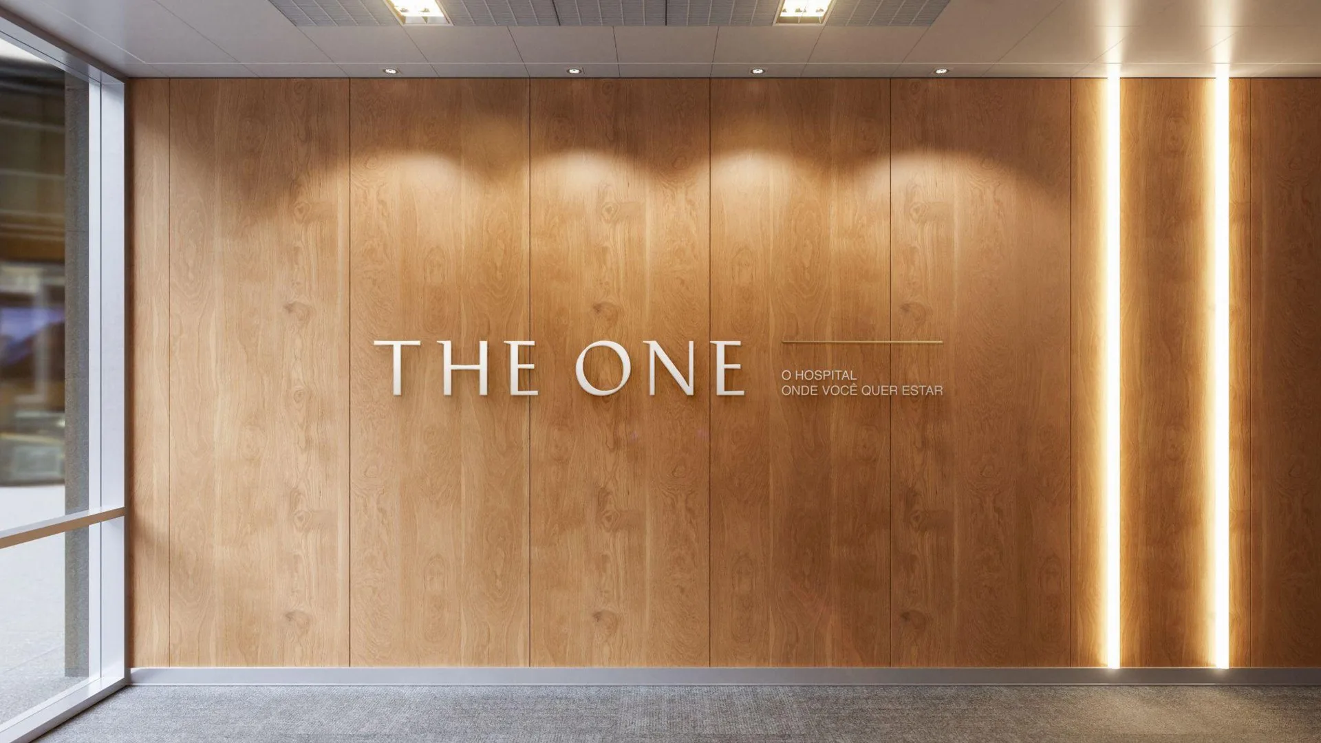 Identidade visual da marca The One aplicada